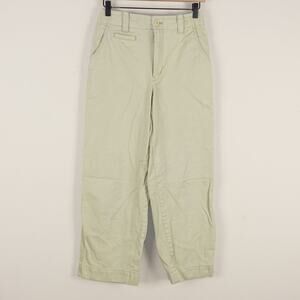 Madewell Relaxed Pale Lichen Green Straight Leg Chino Twill Pants Womens Sz 0